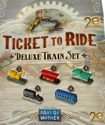 NEW Ticket to Ride 20th Anniversary Deluxe Train Set of 5 Limited Edition - NIB - Image 1 of 2
