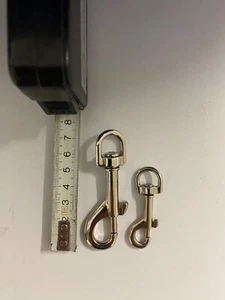 2 x Karabinerhaken Taschenkarabiner 5 cm und 7 cm - Bild 1 von 1