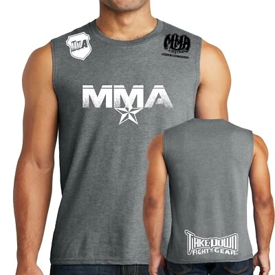 Nuevo MMA Star Take Down Equipo de Lucha Adulto UFC BJJ Camisa Sin Mangas Muscular Camiseta sin Mangas Foto 1 de 4