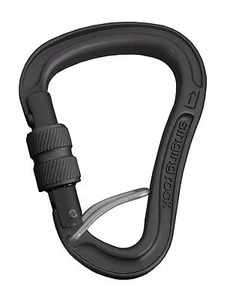 Mosquetón de puerta a tornillo Singing Rock Bora GP (gris/negro) cuerda de escalada gimnasio clip PPE - Imagen 1 de 3