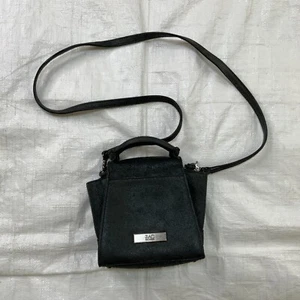 ZAC POSEN Eartha Iconic Mini Top Crossbody Bag Suede Leather Size 6x5.5x2 - Bild 1 von 15
