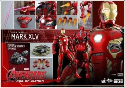 IRON MAN MARK XLV 45 AVENGERS AGE OF ULTRON HOT TOYS MMS300D11 Diecast 1/6 - Immagine 1 di 4