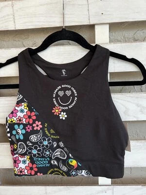 Sujetador deportivo Justice Oh So Soft para niña talla 38-XL margarita y buenas vibraciones nuevo con etiquetas. Foto 1 de 4