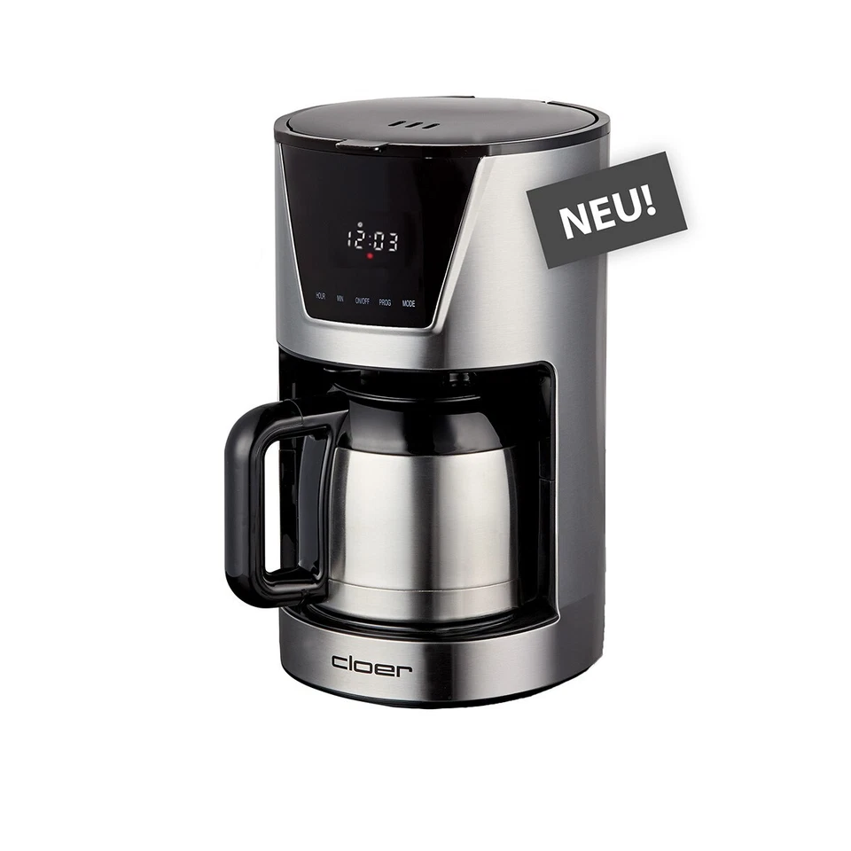 Cloer 5258 Filterkaffeemaschine für 10 Tassen, Thermoskanne, LCD-Display, Timer - Bild 1 von 4
