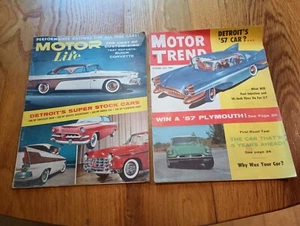 BEL LOTTO VINTAGE 2 VECCHIE RIVISTE 1956 MOTOR LIFE TREND MAGGIO OTTOBRE 1957 AUTO LE MANS - Foto 1 di 14
