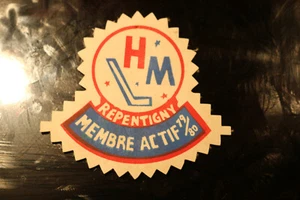 Vintage Schulter Aufnäher Souvenir Repentigny Membre Actif 1980 - Bild 1 von 1