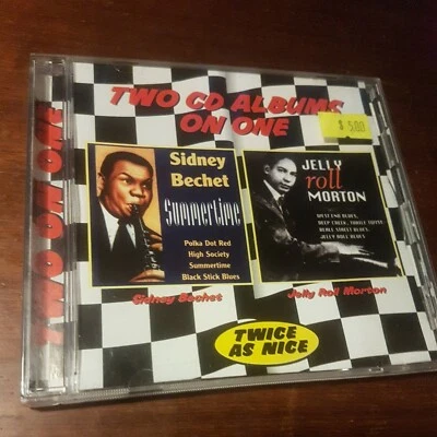 Sidney Bechet - Verano + Jelly Roll Morton ~ 2 por 1 CD ~ EN MUY BUENA CONDICIÓN ~ ¡PUBLICACIÓN RÁPIDA! Foto 1 de 4