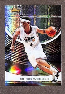 2005-06 Topps Finest Basketball #87 Chris Webber Refractor Parallel SP #/349