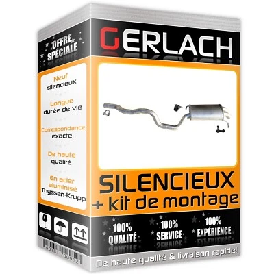 Pour Vw Transporter T5 2.0 2.5 TDI 4-Motion 4x4 silencieux arriere 5158 - Photo 1/2