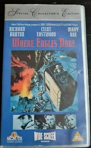 WHERE EAGLES DARE VHS SPECIAL COLLECTORS EDITION, Richard Burton, Clint Eastwood - Picture 1 of 7