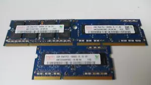 SK Hynix 6GB (2GBx3) SO-DIMM DDR3 PC3-10600S Module - HMT325S6BFR8C-H9 - Tested - Picture 1 of 3
