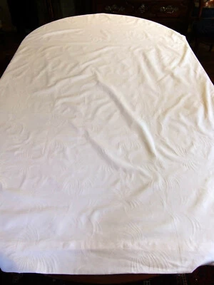 Taie d'édredon damassée art-déco 190 x 120 cm dahlias et papillons et de - Photo 1/4