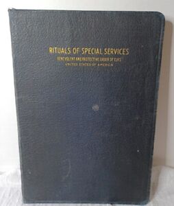 Antique Order of Elks Book 1926 Rituals of Special Services BPOE Lodge Vtg