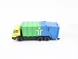 Wiking H0 modellino auto modello pubblicitario camion dei rifiuti pressati MB Trienekens 1:87 - Foto 1 di 4