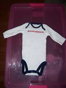 Carter's Long Sleeve Bodysuit #HEARTBREAKER  NB - Picture 1 of 5