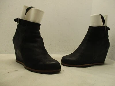 Botas de moda al tobillo con cremallera de cuero negro al tobillo talla 39 M EUR Foto 1 de 4