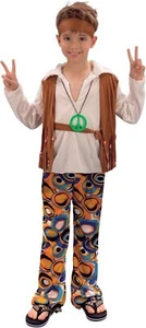 Bristol Neuheit CC621 Hippie Jungen Kostüm, Medium, ca. 5 - 7 Jahre, Hippie B - Bild 1 von 2