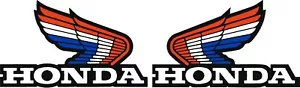 5" RWB Perforated Wing Decal for Plastic Fuel Tank for Honda ATC70 CR125R 250R - Foto 1 di 2