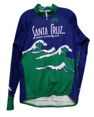 Voler SIZE LG Santa Cruz Cycling Club Jersey Made USA Long Sleeve Rear Pockets - Image 1 of 4