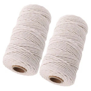 2 Rolls Cotton Butchers Twine Professional Bundle Meat Thread Household Cooking - Picture 1 of 12