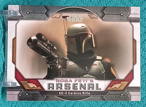 2022 Topps Book of Boba Fett ARSENAL "EE-3 Carbine Rifle" BA-9