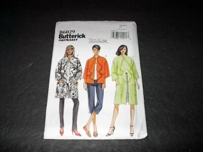 Butterick Pattern 6029 Misses Very Loose-Fitting Unlined Jacket w/Collar L~XXL U - Image 1 of 3