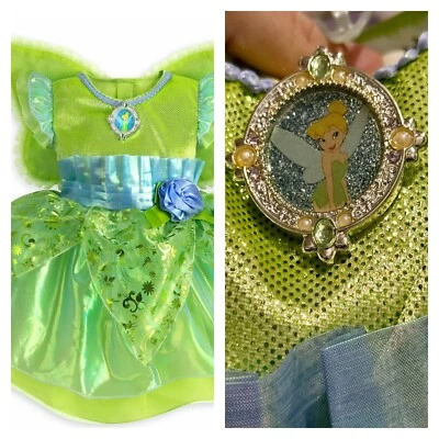NWT Disney Store Tinker Bell Fairy Green Deluxe Costume Baby Girl 18 24 2 years - Image 1 of 4