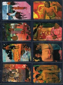 GIAN - Serie Tematica " LE DONNE DI GAUGAIN " 8 Schede Usate - Imagen 1 de 2
