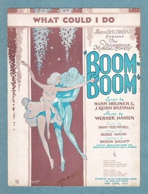 Jeanette MacDonald "BOOM BOOM" Archie Leach (Cary Grant) 1929 FLOP Sheet Music - Image 1 of 3
