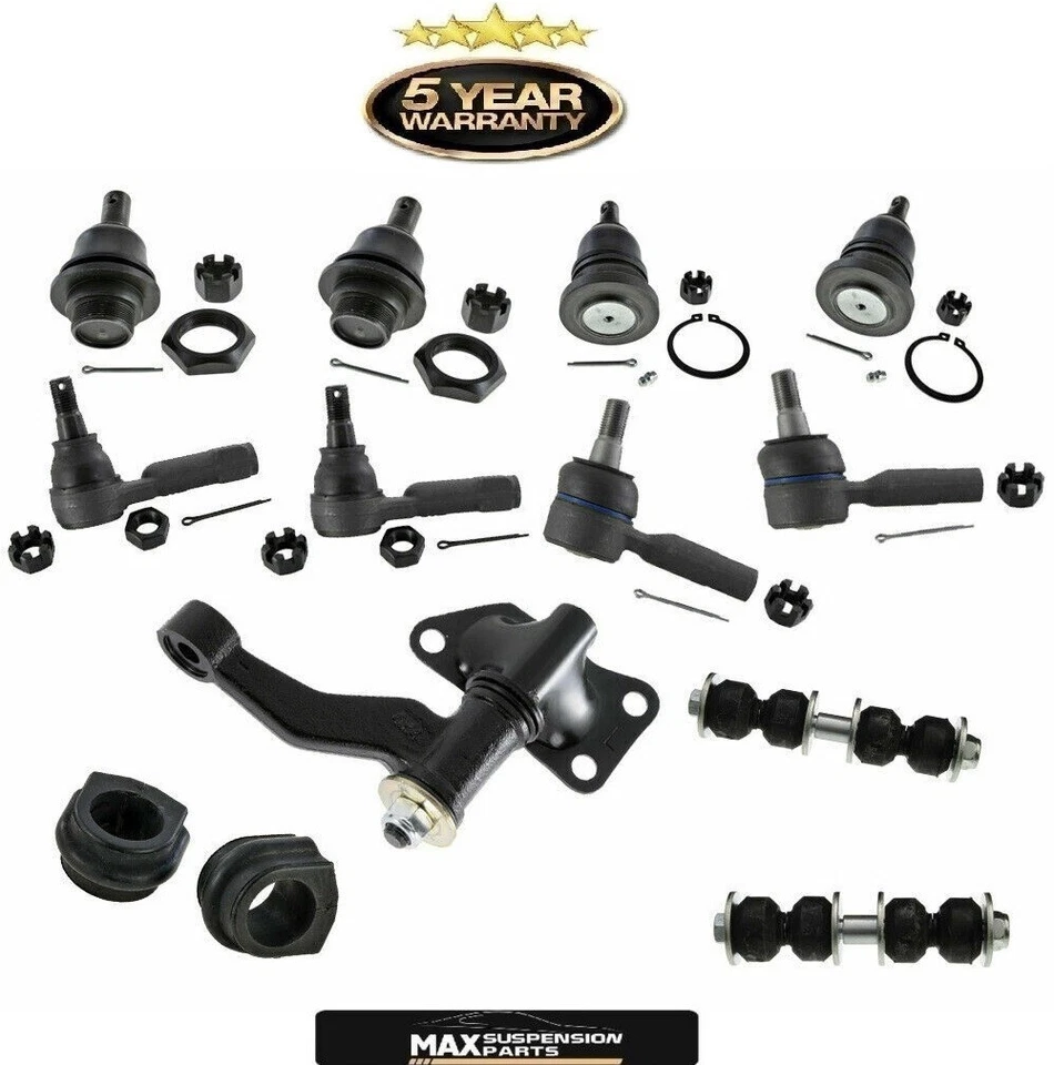 13 peças extremidades de hastes de amarração juntas esféricas barra oscilante link para kit de direção Nissan Xterra SE - Imagem 1 de 1