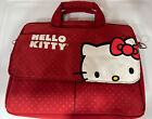 Sac fourre-tout sac à points rouges style Hello Kitty Messenger 15" x 13" x 3"
