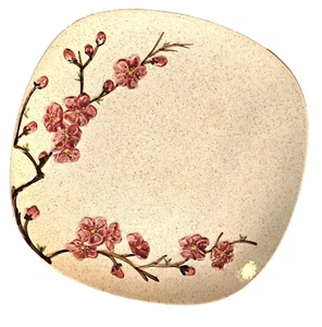 VINTAGE FRANCISCAN PEACH BLOSSOM 10.5" DINNER PLATE MADE IN CALIFORNIA - Picture 1 of 3