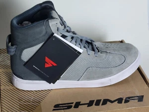 Shima SX-2 Evo Motorcycle Riding Boots Mens Size 13 US Gray White Suede - Bild 1 von 11