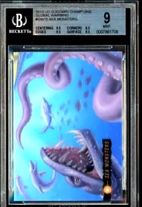 Rare 1/1 2013 UD Goodwin Champions Global Warming #GW15 Sea Monsters BGS 9 MINT - Picture 1 of 2