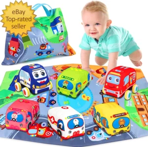 Baby Toys 6to12 Months Soft Car Toys for Boy Girl with Storage Bag Baby Toys - Picture 1 of 7
