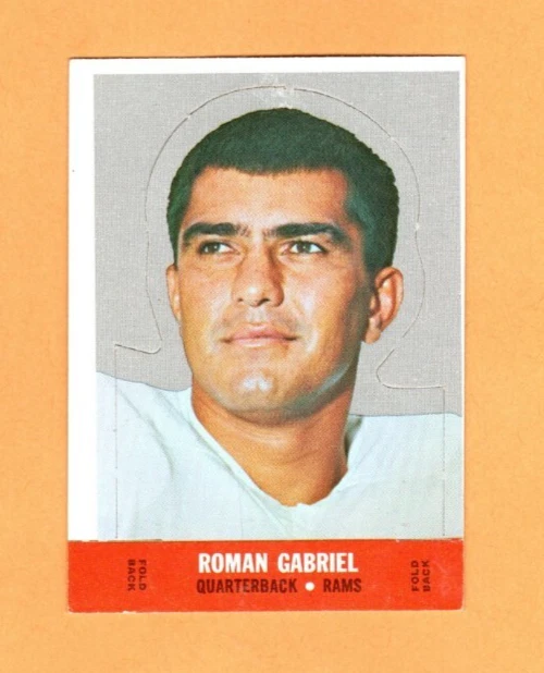 1968 Topps Football Stand Up Roman Gabriel - Los Angeles Rams, Near Mint Cond! - Image 1 of 1