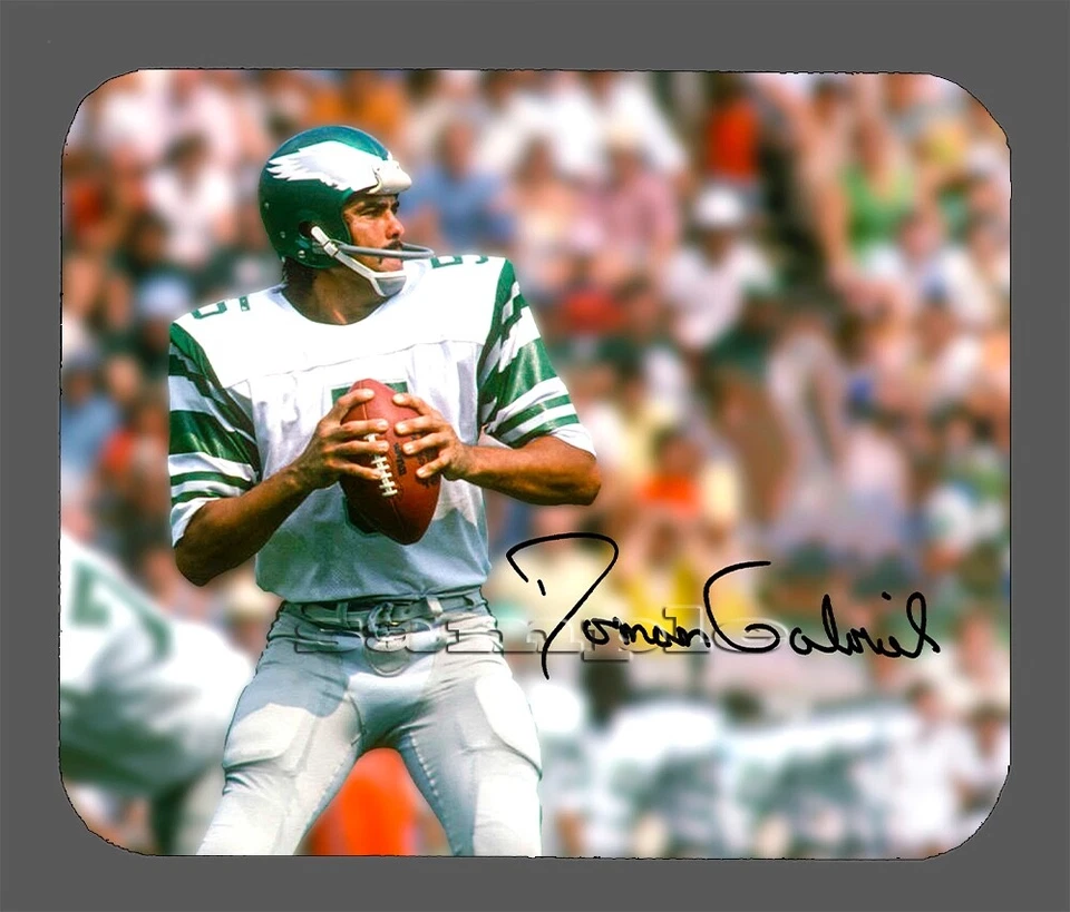 Alfombrilla de ratón autografiada facsímil Roman Gabriel Eagles artículo #5935 Foto 1 de 1