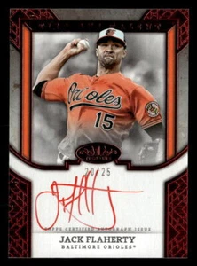 2024 Topps Tier One Jack Flaherty #TITA-JF Tier One Talent RED Auto /25 Orioles - Picture 1 of 2