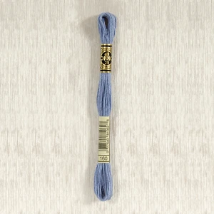 DMC Stranded Cotton - 160 - Medium Grey Blue - Picture 1 of 1