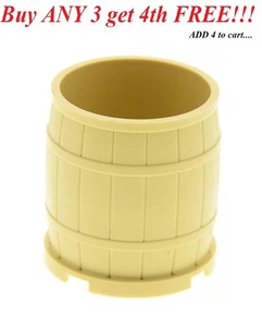 ☀️NUEVO CONTENEDOR LEGO, barril de madera parecido 4 x 4 x 3,5 bronceado - Imagen 1 de 3