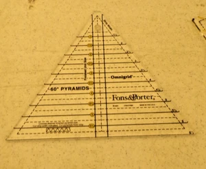 FONS & PORTER OMNIGRID 60 GRAD PYRAMIDEN STEPPLINEAL R7894 HERGESTELLT IN USA - Bild 1 von 3