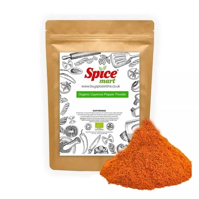 ORGANIC Cayenne Pepper Powder Premium Quality Soil Association Certified - Image 1 of 4