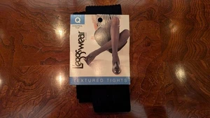 L'eggswear neue Control Top strukturierte Strumpfhose in Marine Q bis zu 6' & 195 Pfund - Bild 1 von 5