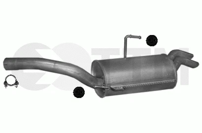 PEUGEOT 806 EXPERT VAN 1.9 D 2.0 D 2.1 D 1994-2006 Silencieux Arriere