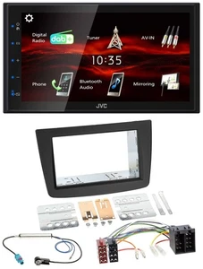 JVC USB Bluetooth MP3 DAB 2DIN Autoradio für Alfa Romeo Mito 08-14 955 ISO schwa - Bild 1 von 10