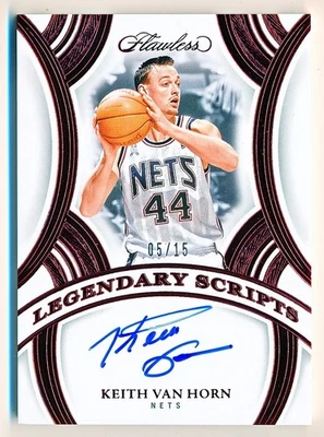 2024-25 Flawless Keith Van Horn Legendary Scripts Ruby Auto #LSC-KVH (05/15) Foto 1 de 2