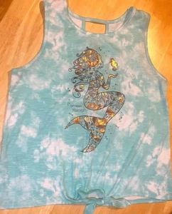 Mudd Girls Size 14/16 Graphic Tank Top "Outdream Yourself" Mermaid Foil Accents - Picture 1 of 6