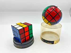 Vintage Rubik's Cubes round & square - Picture 1 of 6