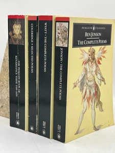 Poetry & Renaissance Set 6 Books Penguin Classics Coleridge Hopkins Jonson Verse - Picture 1 of 5