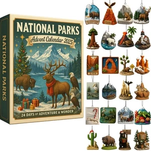 National Parks Advent Calendar 2025, 24 Days Christmas Countdown Calendar - Picture 1 of 16